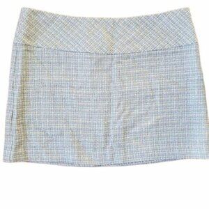 STAR CITY‎ Womens Skirt Blue & Beige Mini Short A-Line Casual Size 11